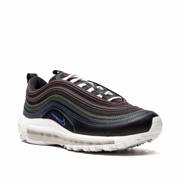 Nike | Air Max 97 | women’s | black | rainbow stitching | 6.5 | tennis Shoes - Picture 2 of 15
